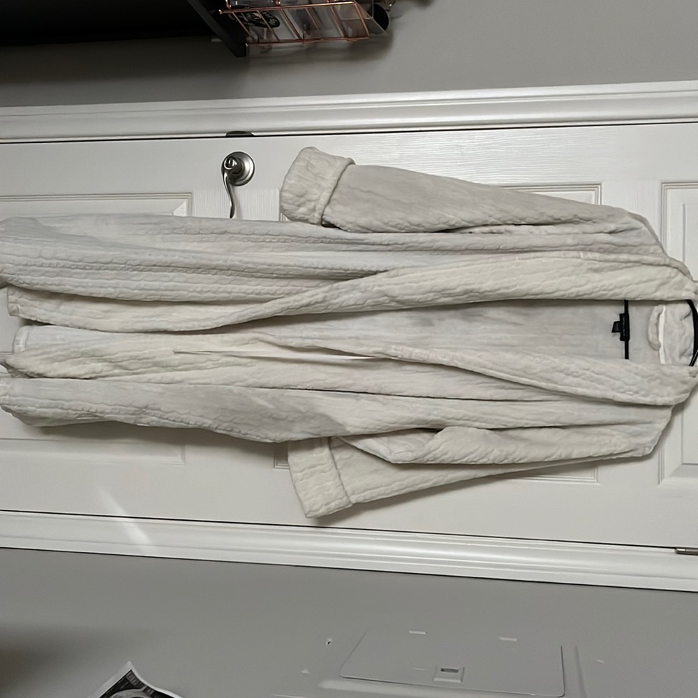 Plush white robe
